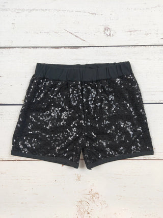 Phoebe - Black Sequin Shorts - Charlie Rae - 3 - 6 Months - Charlie Rae