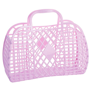 Sun Jellies Retro Basket Jelly Bag- Large - Charlie Rae - Lilac - TWEEN-UNISEX ACCESS.-423 - Sun Jellies