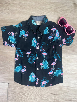 Logan Flamingo Button-up