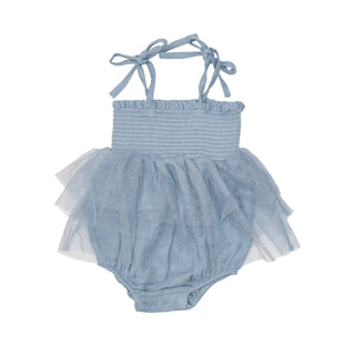 Angel Dear Tutu Bubble- Solid Muslin Soft Chambray - Charlie Rae - 0-6 Months - Baby One-Pieces - Angel Dear