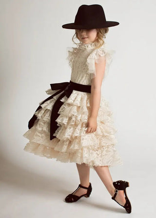 Anouk Petticoat Dress in Vintage Ivory - Toddler - Charlie Rae - 2T - Joyfolie