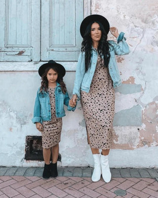 Averie Tee Shirt Midi Dress - Safari Pebble - Charlie Rae - 0-3 Months - Baby & Toddler Dresses - Bailey's Blossoms