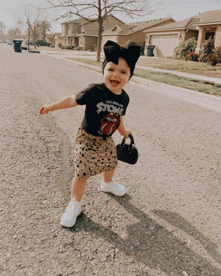 Averie Tee Shirt Midi Dress - Safari Pebble - Charlie Rae - 0-3 Months - Baby & Toddler Dresses - Bailey's Blossoms