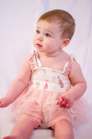 Ballet | Angel Dear | Infant Girl's | Pink | Tutu Bubble - Charlie Rae - 0-6 Months - Girls Dresses- 190 - Angel Dear