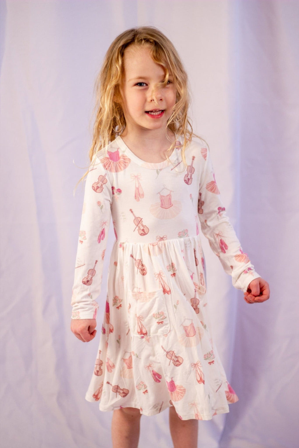 Ballet Angel Dear Infant / Toddler Girl's Twirly LongSleeve D