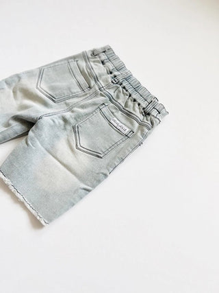 Bermuda Denim Toddler Boy Shorts - Charlie Rae - Faded Black - Boys Bottoms- 110 - Orcas Lucille