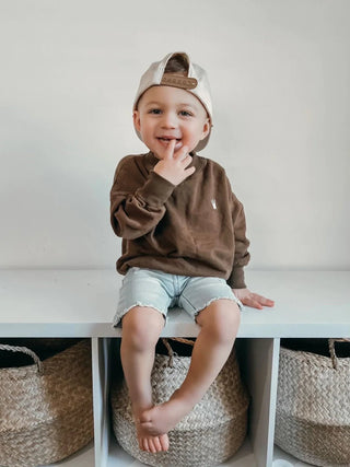 Bermuda Denim Toddler Boy Shorts - Charlie Rae - Washed Grey - Boys Bottoms- 110 - Orcas Lucille