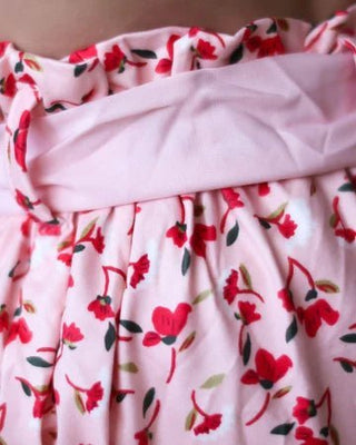 Brandi Bow Front High-Waist Bloomers - Pretty in Pink Floral - Charlie Rae - 0-3 Months - Baby & Toddler Bottoms - Bailey's Blossoms