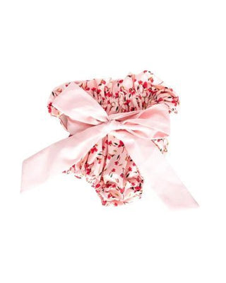 Brandi Bow Front High-Waist Bloomers - Pretty in Pink Floral - Charlie Rae - 0-3 Months - Baby & Toddler Bottoms - Bailey's Blossoms