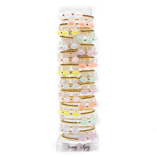 Easter Bunny Kids Bracelet - Charlie Rae - Pastel Pink - Kid Jewelry- 351 - Savvy Bling