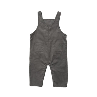 Gray Corduroy Coveralls - Charlie Rae - 3-6 Months - Baby One-Pieces - Angel Dear
