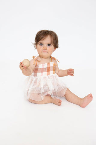 Harvest Plaid- Tutu Bubble - Charlie Rae - 0-6 Months - Baby & Toddler Dresses - Angel Dear