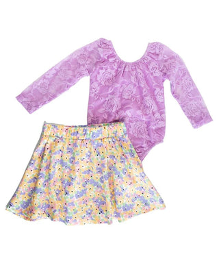 Lana Lace Leotard- Lavender - Charlie Rae - 0-3 Months - Baby One-Pieces - Bailey's Blossoms
