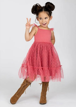 Leigh Dress in Wild Rose - Toddler - Charlie Rae - 2T - Baby & Toddler Dresses - Joyfolie