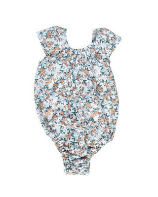 Maggie Cap Sleeve Leotard - Daytime Floral - Charlie Rae - 0-3 Months - Baby One-Pieces - Bailey's Blossoms