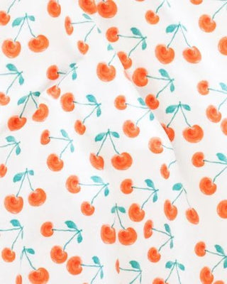Maggie Cap Sleeve Leotard - Orange Cherries - Charlie Rae - 0-3 Months - Baby One-Pieces - Bailey's Blossoms