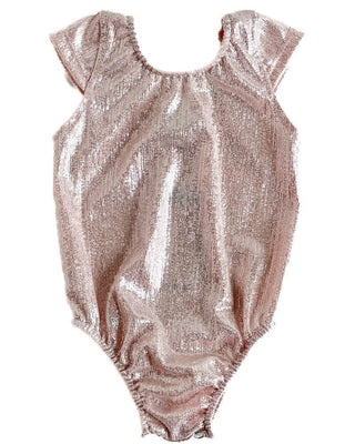 Maggie Cap Sleeve Leotard - Time-To-Shine Ballet Slipper Pink - Charlie Rae - 0-3 Months - Baby One-Pieces - Bailey's Blossoms