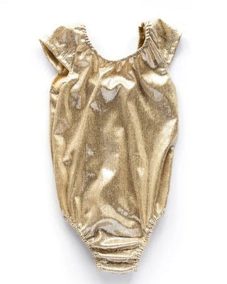 Maggie Cap Sleeve Leotard - Time-To-Shine Champagne - Charlie Rae - 0-3 Months - Baby One-Pieces - Bailey's Blossoms