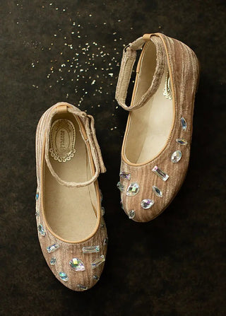 Marais Flat in Taupe- Toddler - Charlie Rae - 8T - Shoes - Joyfolie
