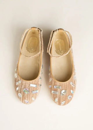 Marais Flat in Taupe- Toddler - Charlie Rae - 8T - Shoes - Joyfolie
