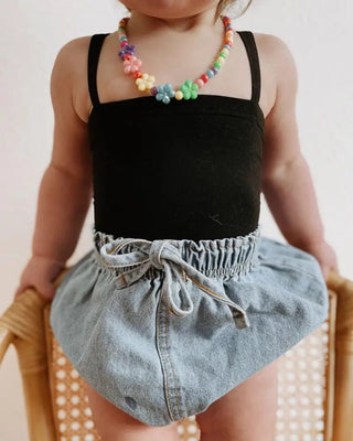 Marlie Tie-Back Leotard - Charlie Rae - Black - Baby One-Pieces - Bailey's Blossoms