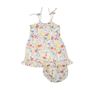 Poppy Field- Twirly Tank Dress & Diaper Cover - Charlie Rae - 6-12 Months - Baby & Toddler Dresses - Angel Dear