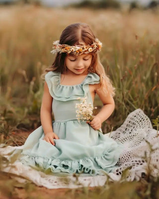 PREORDER- Nellie Dress- Sage- Dress May Ship As Soon As 7/20/23 - Charlie Rae - 12-18 Months - Baby & Toddler Dresses - Bailey's Blossoms
