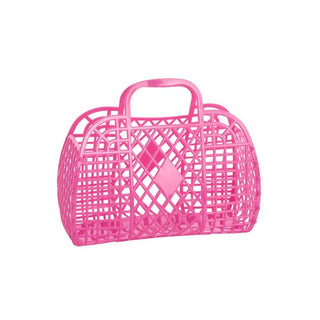 Retro Basket Jelly Bag - Charlie Rae - Berry Pink - Sun Jellies