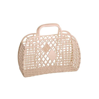 Retro Basket Jelly Bag - Charlie Rae - Latte - Sun Jellies