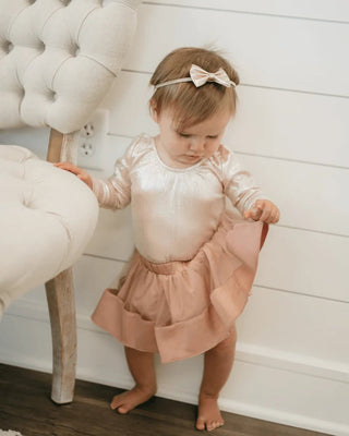 Sabrina Ballerina Skirt- Pink Slipper - Charlie Rae - 0-3 Months - Baby & Toddler Bottoms - Bailey's Blossoms