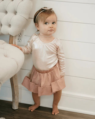 Sabrina Ballerina Skirt- Pink Slipper - Charlie Rae - 0-3 Months - Baby & Toddler Bottoms - Bailey's Blossoms