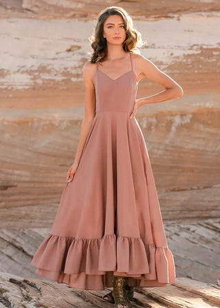 Sydni Dress in Rose Taupe- Mom - Charlie Rae - XS - Dresses - Joyfolie