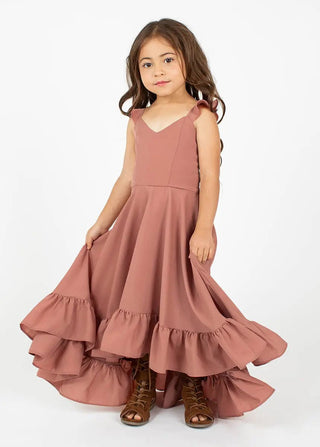 Sydni Dress in Rose Taupe - Toddler - Charlie Rae - 2T - Baby & Toddler Dresses - Joyfolie