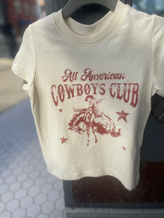 Cowboy Club | Toddler Tee | Natural and Rust