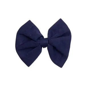 Amelia Bow - Charlie Rae - Navy Blue - Hair Bows - 311 - Stone and Rose