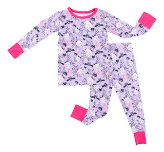 Birdie Bean | Halloween | Carrie Glow - In - The - Dark 2 - Piece Bamboo Pajamas - Charlie Rae - 2T - Girls Sleep - 230 - Birdie Bean