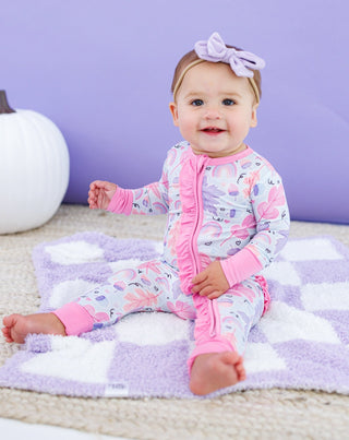 Birdie Bean | Laurel Ruffle Convertible Romper - Charlie Rae - 0 - 3 Months - Girls Sleep - 230 - Birdie Bean