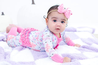 Birdie Bean | Laurel Ruffle Convertible Romper - Charlie Rae - 0 - 3 Months - Girls Sleep - 230 - Birdie Bean