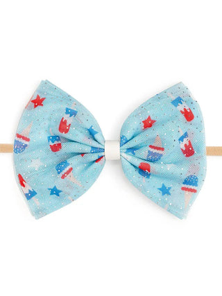 Bomb Pop Tulle Bow Baby Headband - 4th of July - Charlie Rae - Hair Bows - 311 - Sweet Wink