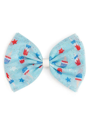 Bomb Pop Tulle Bow Clip - Kids 4th of July Hair Clip - Charlie Rae - Hair Bows - 311 - Sweet Wink