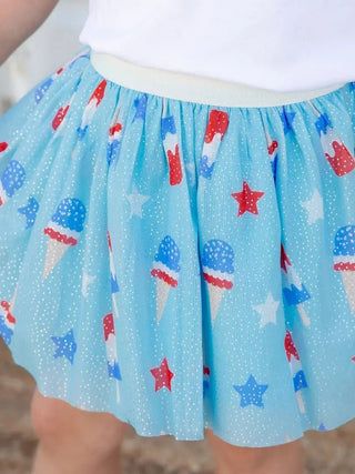 Bomb Pop Tutu - Dress Up Skirt- Kids 4th of July Tutu - Charlie Rae - 0-12 Months - Girls Bottoms- 180 - Sweet Wink