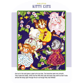 Five Little Kitty Cats- Children's Picture Book-Vintage