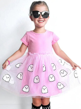 Ghost Sequin Short Sleeve Tutu Dress - Charlie Rae - 2T - Girls Dresses - 190 - Sweet Wink