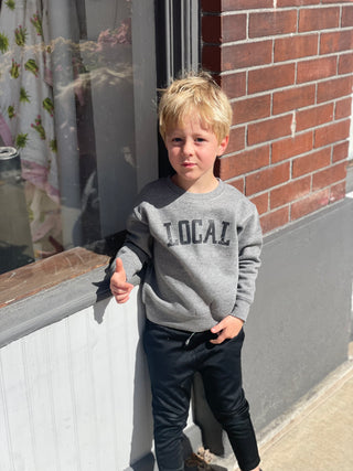 Local | Toddler Sweatshirt | Gray and Blue