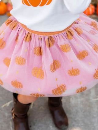 Sweet Wink | Pumpkin Glitter Tutu - Charlie Rae - 1 - 2Y - Girls Bottoms - 180 - Sweet Wink