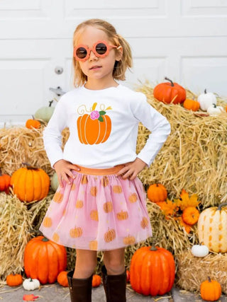 Sweet Wink | Pumpkin Glitter Tutu - Charlie Rae - 1 - 2Y - Girls Bottoms - 180 - Sweet Wink