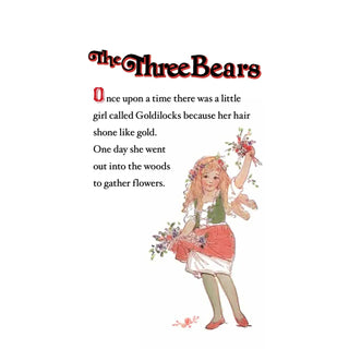 The Three Bears -Children's Die -Cut Shape Book - Vintage - Charlie Rae - Books- 370 - Laughing Elephant Books