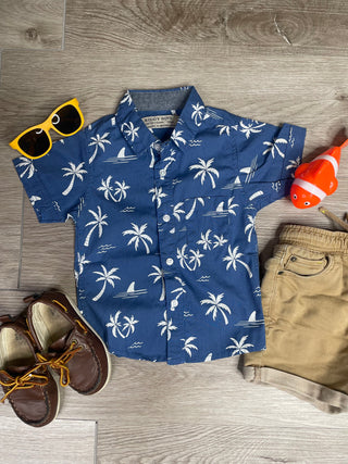 Aaron Palm Tree Button-up