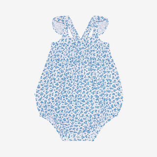 Andina - Basic Ruffled Capsleeve Bubble Romper - Posh Peanut - Charlie Rae - 3-6 Months - Posh Peanut