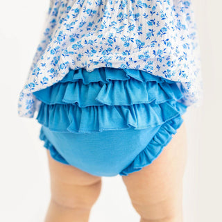 Andina - Short Sleeve Henley Peplum Top & Bloomer Set- Posh Peanut - Charlie Rae - 3-6 Months - Posh Peanut